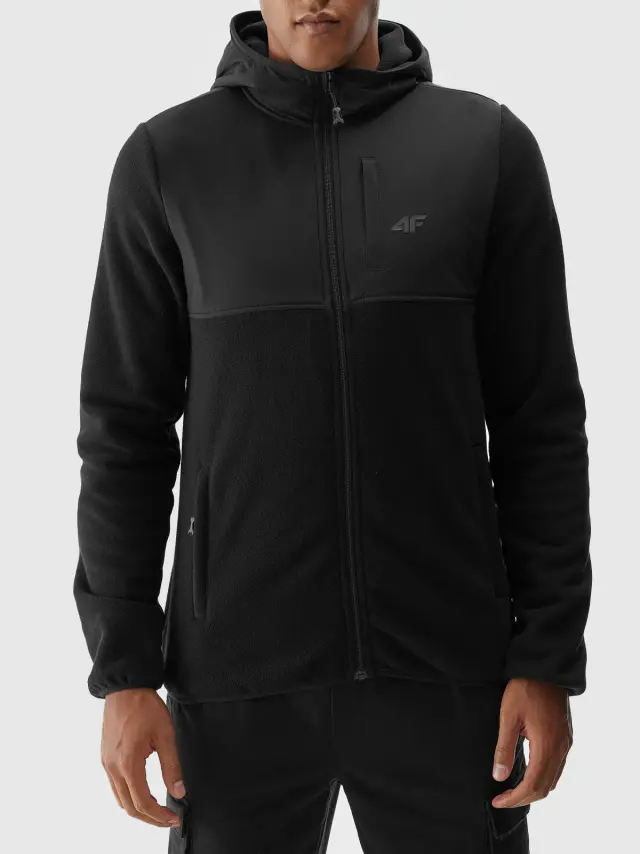 4F Hooded Fleece - Black 4FWAW24TFLEM269-20S - 2XL 2