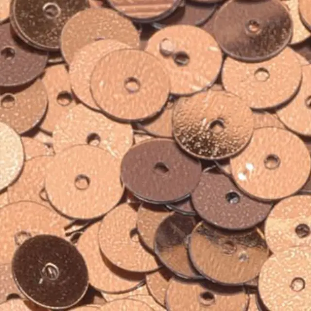 Πούλια Στρογγυλή Flat Ø6mm - Brown 10gr (~1000τεμ)
