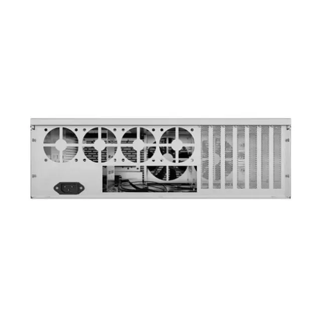 Lanberg Rackmount Server Chassis ATX 450/12 19" 3U (SC01-4503-10B) 3