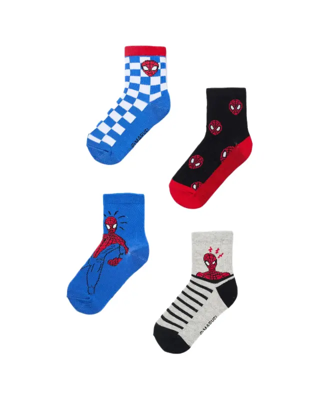 Zippy παιδικές κάλτσες σετ 4τμχ Spiderman για αγόρι ZKBUN0302_26015-1