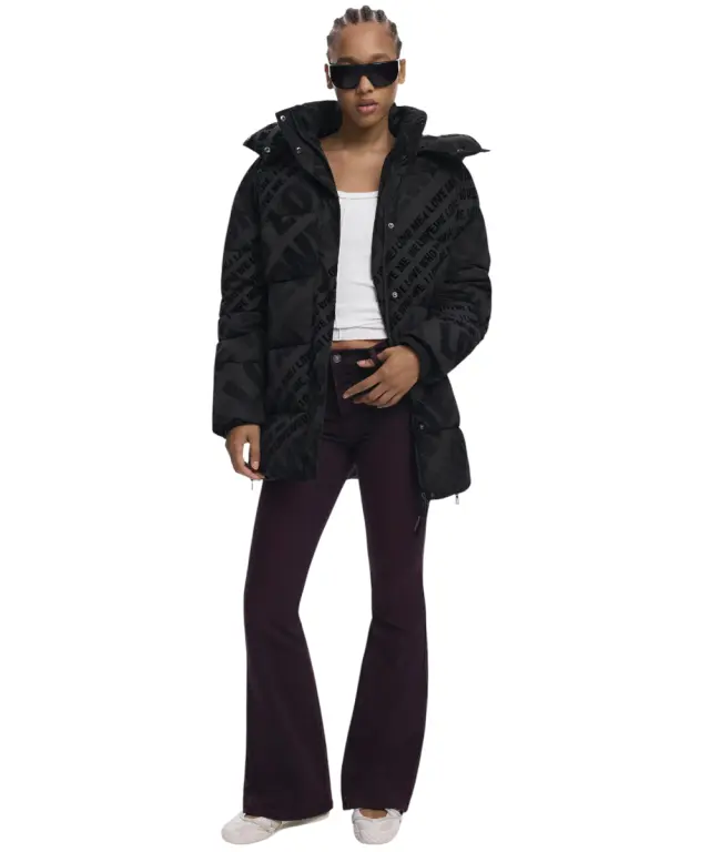 Desigual - Γυναικείο Μπουφάν Cadera Flock Regular Fit 25WWEW23-2000 Μαύρο - XS 2