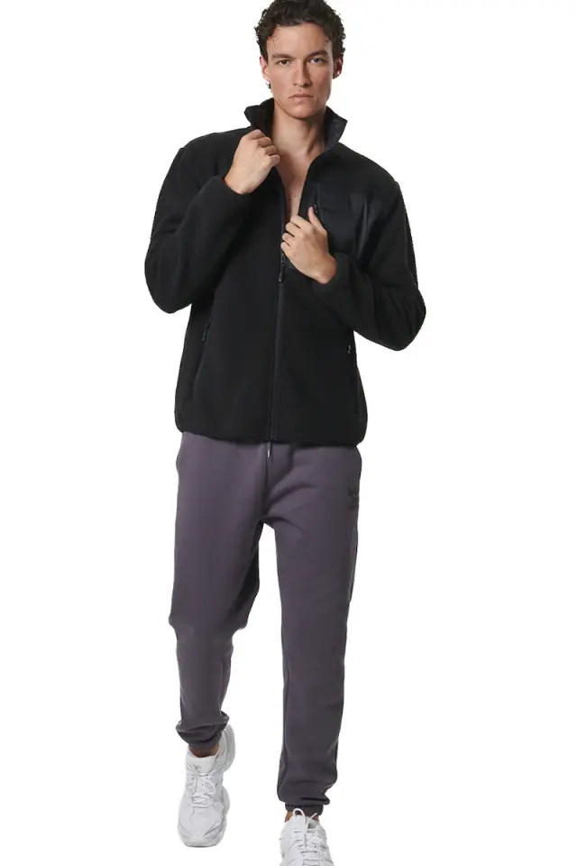 Body Action Sherpa Fleece Jacket Black 073531-01 - S 3