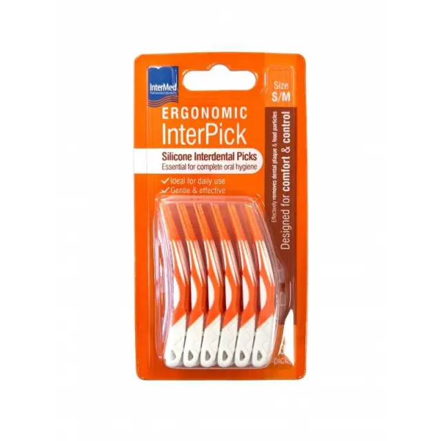 INTERMED Ergonomic Interpick Σιλικονούχα Μεσοδόντια Βουρτσάκια Μέγεθος S/M 36 Τεμαχίων