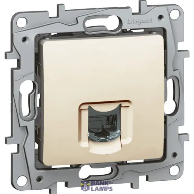 RJ45 socket category 6 STP ivory