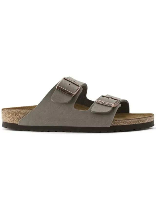 Birkenstock Πέδιλα Ανδρικό Birko-Flor-Nubuck(ανθεκτικό υλικό της Birkenstock-επιτρέπει την επαφή με το νερό) Γκρί BIR/ARIZONA 151211 STONE 3