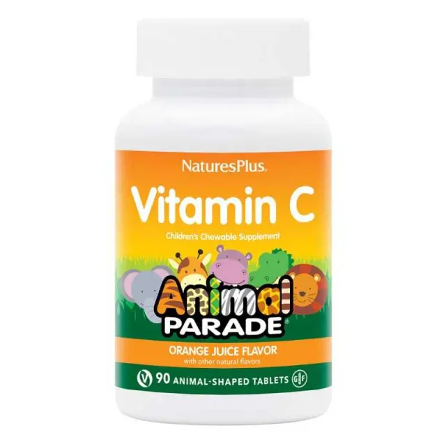 Natures Plus Animal Parade Chewable Vitamin C 90 Μασώμενα Δισκία
