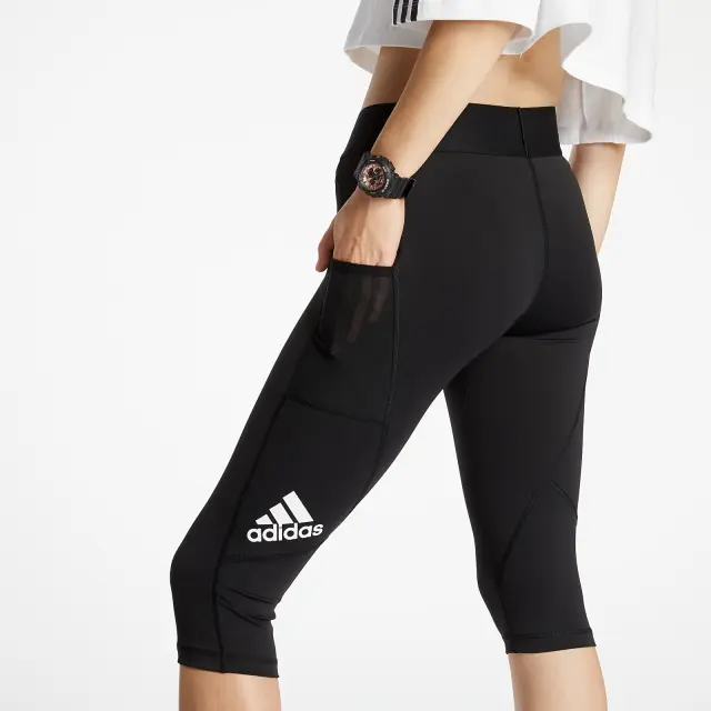Adidas Alphaskin Training Γυναικείο Capri Κολάν FJ7169 Μαύρο - XS 2