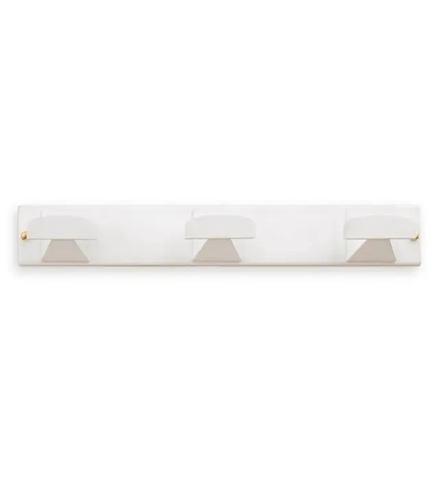 ΚΡΕΜΑΣΤΡΑ ΤΟΙΧΟΥ 3 ΘΕΣΕΩΝ INOFIX 3077 45x330x40MM ΛΕΥΚΗ ΜΕΤΑΛΛΙΚΗ