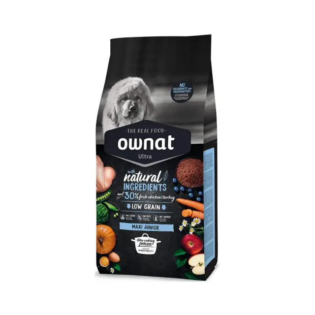 Ownat Ultra Maxi Junior Ξηρά Τροφή Σκύλου με Κοτόπουλο & Γαλοπούλα 3kg
