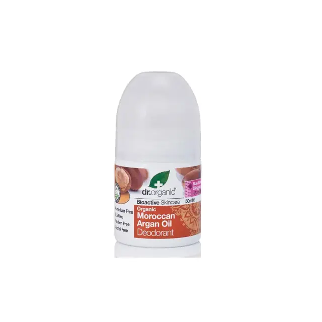 Dr.Organic Moroccan Argan Oil Deodorant Αποσμητικό με Βιολογικό Μαροκινό Έλαιο Αργκάν, 50ml
