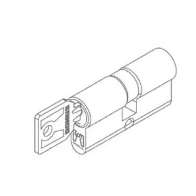 Domus 16083K - Αφαλός για Τοποθέτηση σε Κλειδαριά 83mm 30/53 σε Ασημί Χρώμα 2