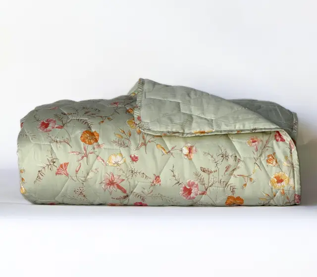 ΚΟΥΒΕΡΛΙ ΥΠΕΡΔΙΠΛΟ MIMOSA 240X230 NEF-NEF HOMEWARE GREEN