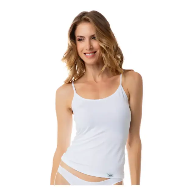 Fimelle TENCEL™ Modal Γυναικείο Αμάνικο Φανελάκι Μπριτέλα Minerva - Λευκό