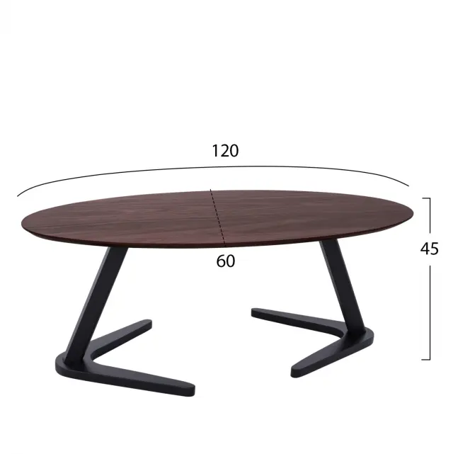 ΤΡΑΠΕΖΙ ΣΑΛΟΝΙΟΥ RAELLYNN FB8289 ΚΑΡΥΔΙ 120X60X45 2