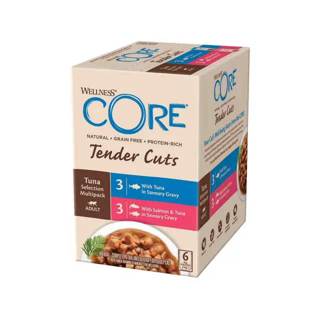 Wellness Core Tender Cuts Fillets Multipack Τόνος 6x85gr Μονόχρωμο