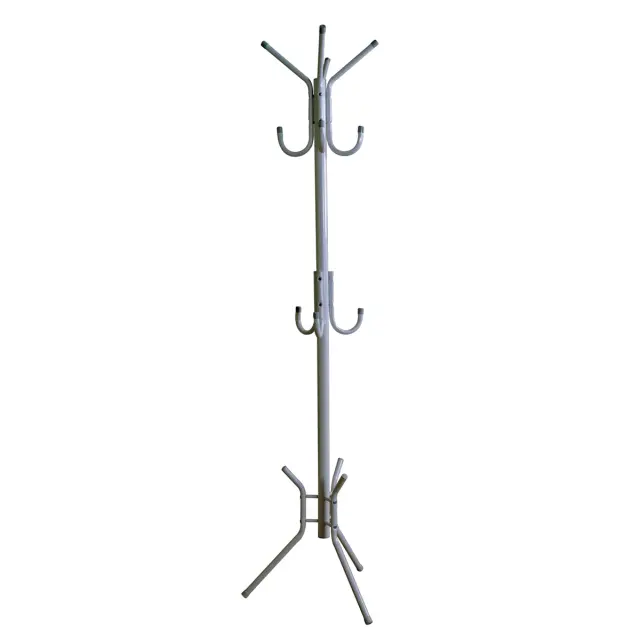 Καλόγερος LEROY Ασημί Μέταλλο 38x38x176cm