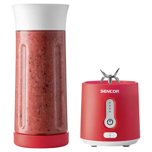 Επαναφορτιζόμενο Μπλέντερ Smoothie Maker 500ml 150W USB-C Sencor SBL 134RD Κόκκινο 3