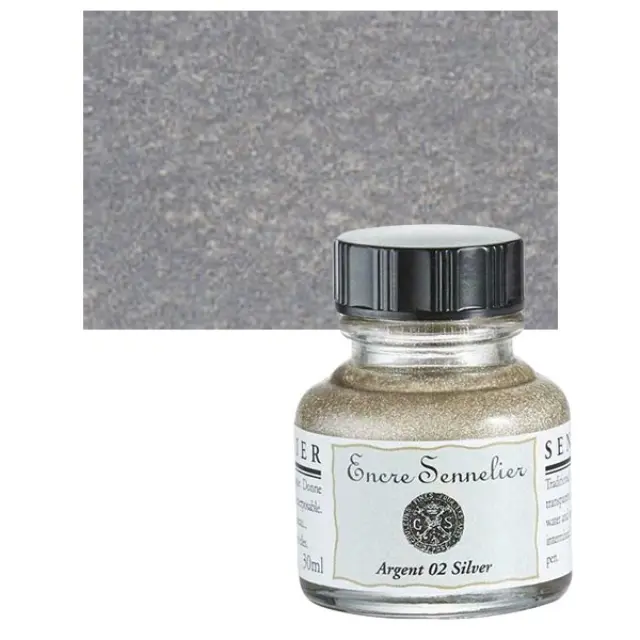 Μελάνι Sennelier - 02 Silver - 30ml