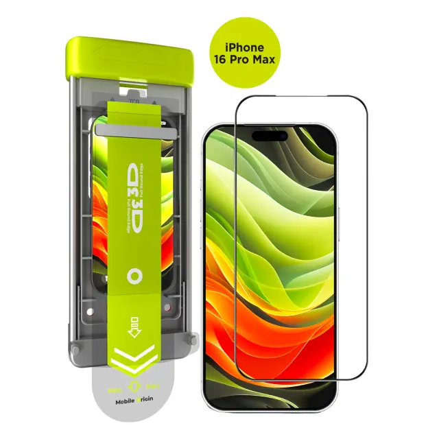 Mobile Origin Screen Guard 3D AR with Appllicator PRO iPhone 16 Pro Max 2