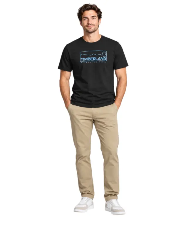 Timberland - Ανδρικό T-shirt Outlined Graphic Ss Tee Laurel Oak TB0A41XF-001 Μαύρο - M 2