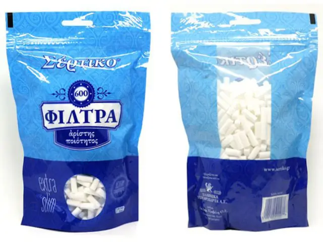 Σέρτικο Φιλτράκια Σακουλάκι Extra Slim 600 τεμ. + Δώρο Χαρτάκια