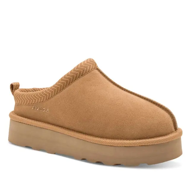 Γυναικείες Δερμάτινες Παντόφλες S.Oliver 5-27104-43 3A5 Ταμπά Ταμπά S. Oliver - 40 2