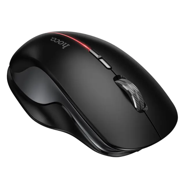 Ασύρματο Επαναφορτιζόμενο Ποντίκι Hoco GM40 Dixon RGB Wireless 2.4GHz Bluetooth 5.0 με 7 Πλήκτρα 1600 DPI Μαύρο 3