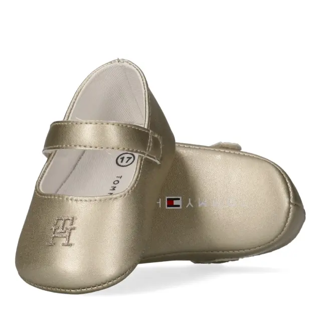Βρεφικές Μπαλαρίνες Αγκαλιάς Tommy Hilfiger T0A3-34220-0995514 Χρυσές Χρυσό - 17 3