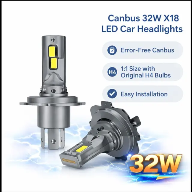 ΛΑΜΠΕΣ ΑΥΤΟΚΙΝΗΤΟΥ 350W 35000LM LEDH4 A70-H4