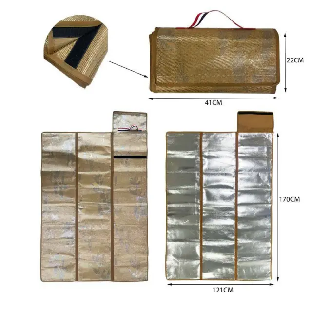 Ψάθα παραλίας 120x170cm - Bamboo beach mat 099009 2
