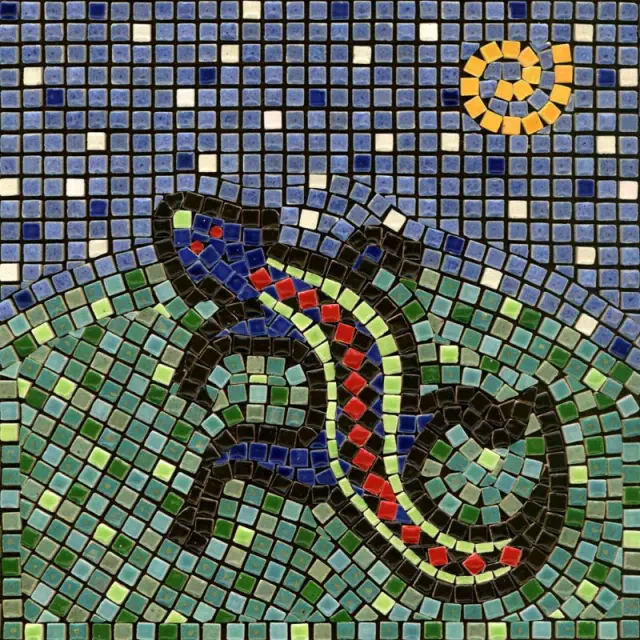 Σετ Με Μίνι Κεραμικές Ψηφίδες 20x20cm, Lizard