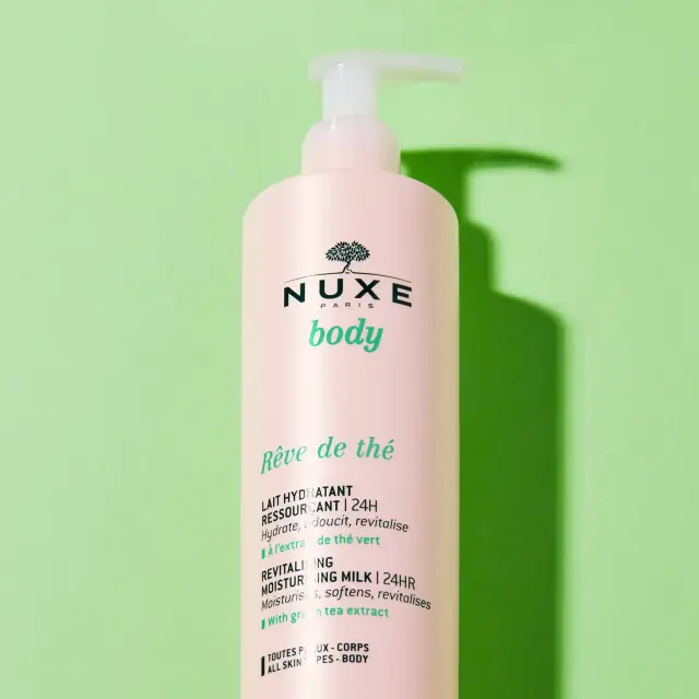Nuxe Body Reve de The Revitalising Moisturising Milk 24H Ενυδατικό Γαλάκτωμα Σώματος με Πράσινο Τσάι 400ml 2