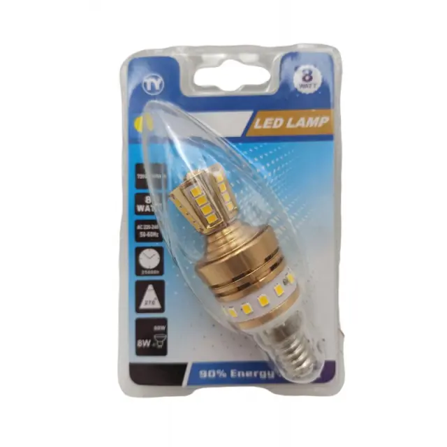 LED ΛΑΜΠΑ Ε14/8W/3000K 5797 2