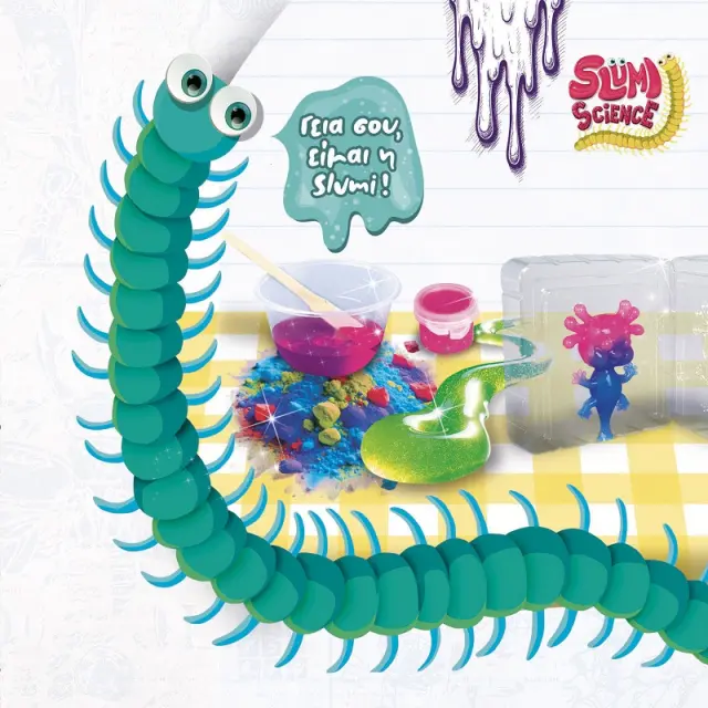 Slumi Science Pocket Squishy Axolotl - Φτιάξε τον Δικό σου Μαλακό Axolotl DIY Kit για Παιδιά 7+ 3