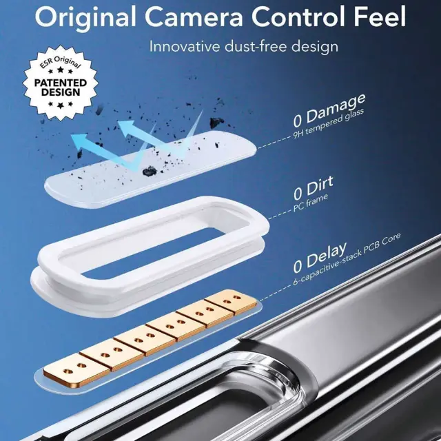 ESR - Classic Hybrid HaloLock - iPhone 16 Pro Max (Camera Control) - Clear 2