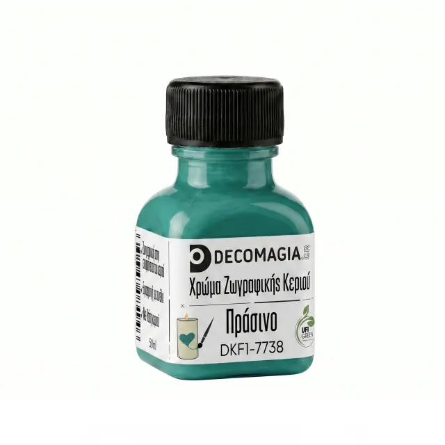 Χρώμα για ζωγραφική σε κεριά, Πράσινο, 50ml