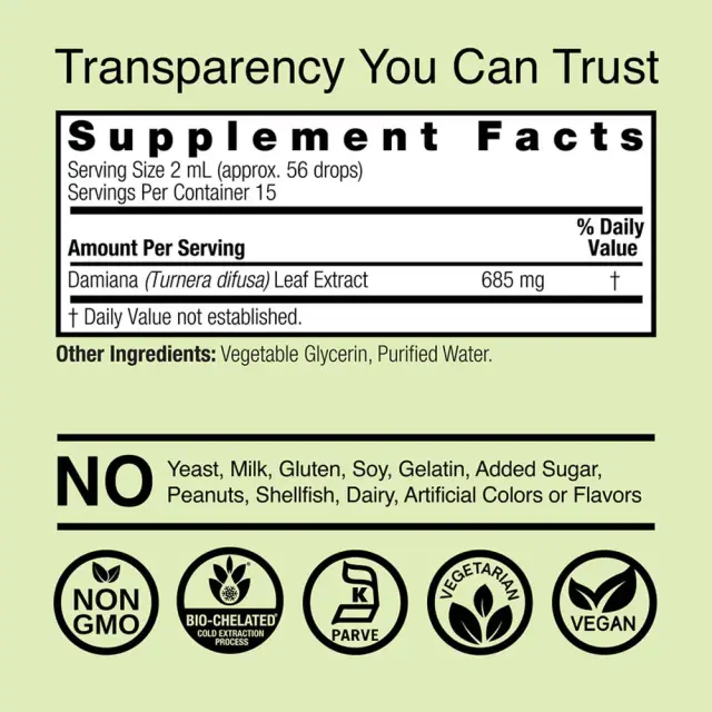 Nature's Answer Damiana Extract 2