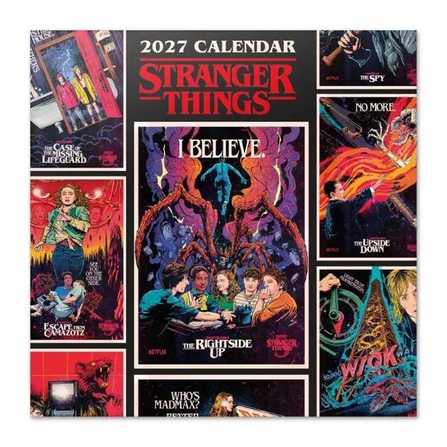 HMEΡΟΛΟΓΙΟ ΤΟΙΧΟΥ STRANGER THINGS 30X30 2027 CALENDAR CP27093