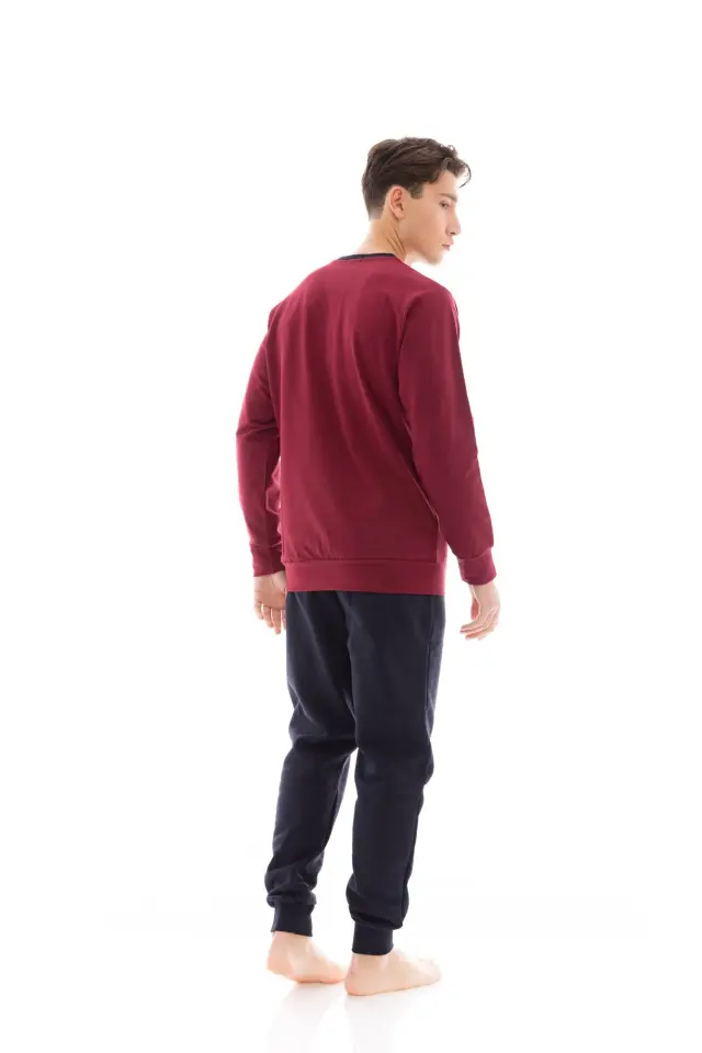 WN-M117 - Bordo - MENS HOMEWEAR ULISSE LOGO 3