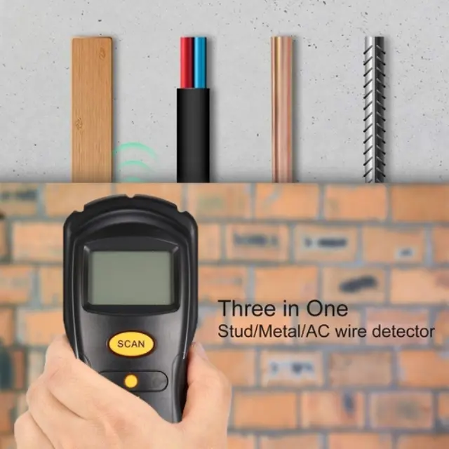 Ψηφιακός ανιχνευτής καλωδίων μετάλλου/ AC (Stud / metal / AC) - Smart Sensor AR-906 2