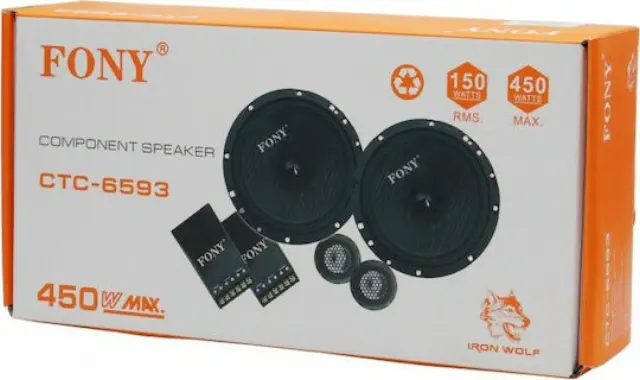 Σετ Ηχεία Αυτοκινήτου FONY CTC-6593 με 450W RMS