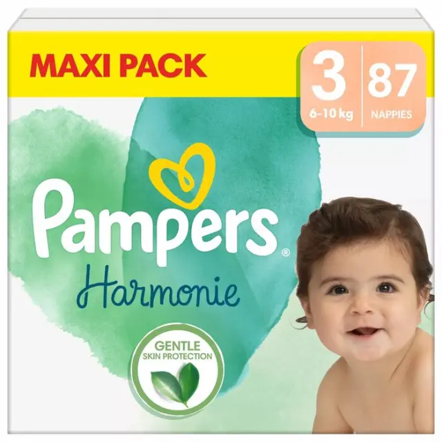 Pampers harmonie no3 mega pack 6-10kg 87τμχ