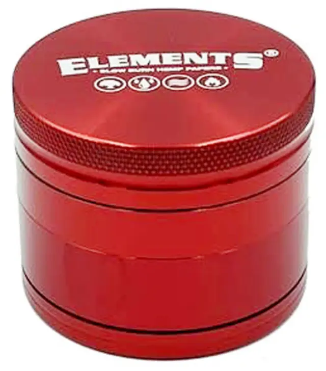 Elements Grinder Τρίφτης Κόκκινο Medium 55mm Aluminium - 4 Parts 3