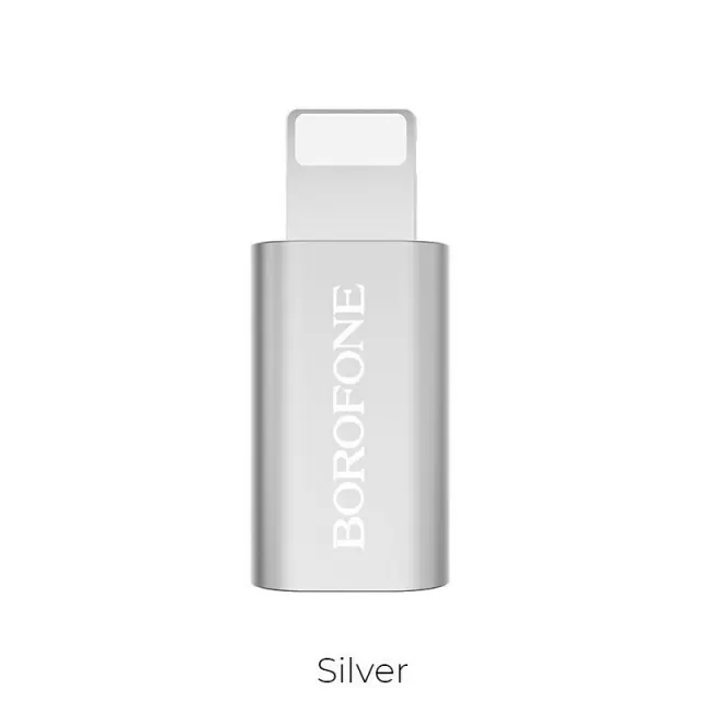 Αντάπτορας Borofone Lightning to Micro USB Silver
