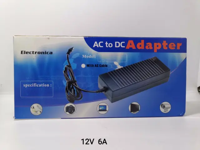 Τροφοδοτικό μετασχηματιστής AC/DC - 12V 6A - 72W - 235724 2