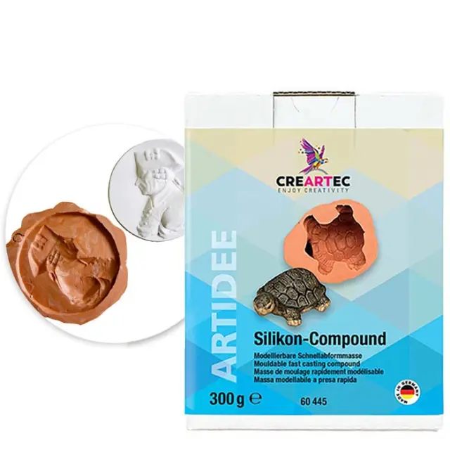 Creartec Λάστιχο-Πλαστελίνη για Κατασκευή Καλουπιών (2 Συστατικών) 2x150gr