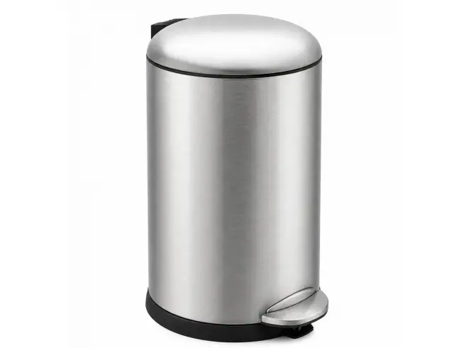 Καλάθι απορριμμάτων Eko Belle Deluxe με χωρητικότητα 20L και διαστάσεις 24.9x24.9x41.2cm - Matt Silver