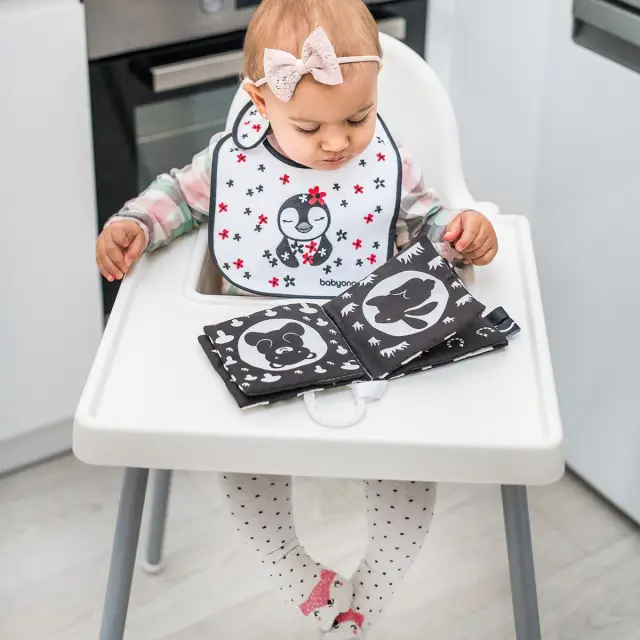 BabyOno Εκπαιδευτικό Βιβλιαράκι Ασπρόμαυρο για 0+ μηνών BN542 2