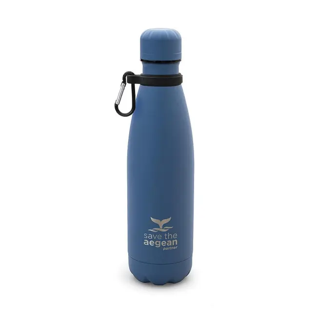 Θερμός Travel Flask Save The Aegean Denim Blue 500ml Estia 01-12052