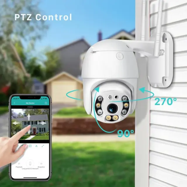 Περιστρεφόμενη Wifi IP camera αμφίδρομης επικοινωνίας P2P HD Y098-808 3MP LYLU AI 3